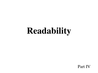 Readability