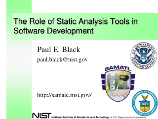 The Role of Static Analysis Tools in Software Development