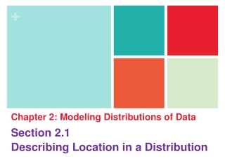 Chapter 2: Modeling Distributions of Data