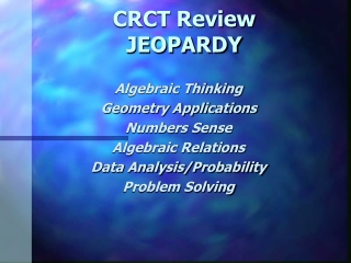 CRCT Review JEOPARDY