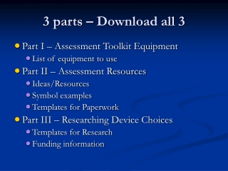 3 parts – Download all 3