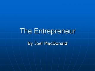 The Entrepreneur