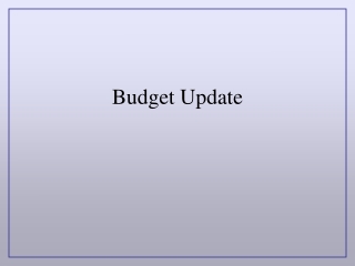 Budget Update