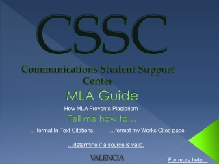 MLA Guide