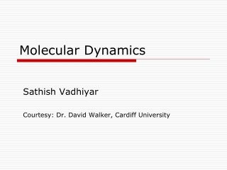 Molecular Dynamics