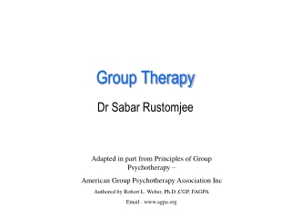 Group Therapy