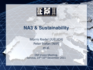 NA3 &amp; Sustainability