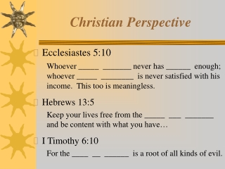 Christian Perspective