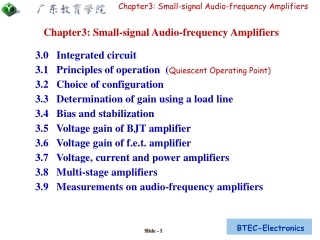 3.0   Integrated circuit 3.1   Principles of operation  ( Quiescent Operating Point)