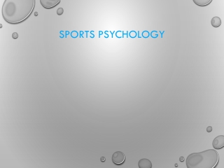 Sports Psychology