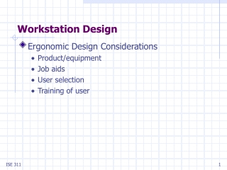 Workstation Design