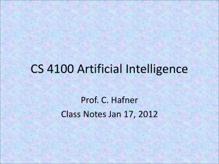 CS 4100 Artificial Intelligence