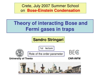 Theory of interacting Bose and Fermi gases in traps