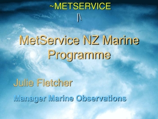 ~METSERVICE  |\ MetService NZ Marine Programme