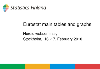 Eurostat main tables and graphs