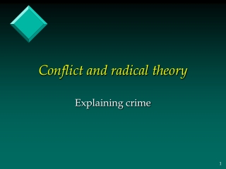 Conflict and radical theory