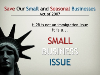 Save  Our  Small  and  Seasonal  Businesses Act of 2007