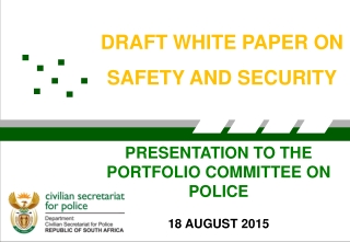 DRAFT WHITE PAPER ON SAFETY AND SECURITY