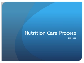 Nutrition Care Process