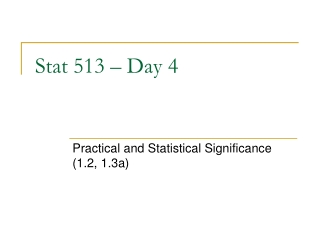 Stat 513 – Day 4