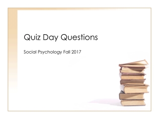 Quiz Day Questions