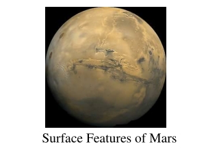 Surface Features of Mars