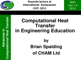 Computational Heat Transfer in Engineering Education