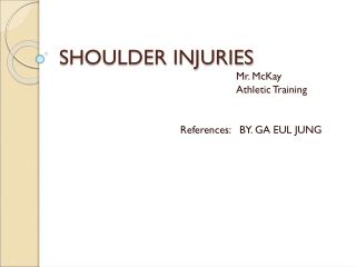 SHOULDER INJURIES