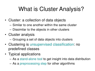 What is Cluster Analysis?