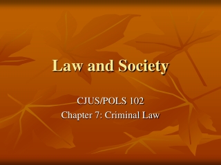 Law and Society