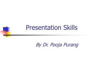 Presentation Skills