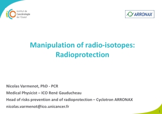 Nicolas Varmenot, PhD - PCR Medical Physicist – ICO René Gauducheau