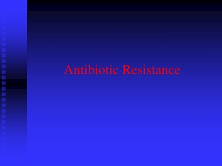 Antibiotic Resistance