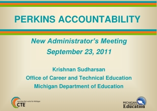 PERKINS ACCOUNTABILITY