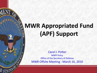 MWR Appropriated Fund (APF) Support