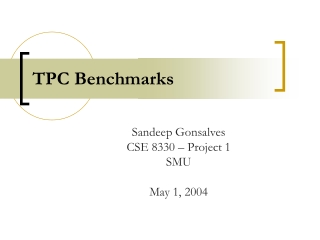 TPC Benchmarks