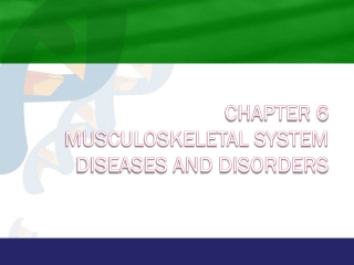 Chapter 6 Musculoskeletal System Diseases and Disorders