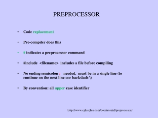 PREPROCESSOR