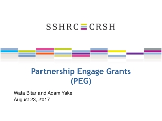 Partnership Engage Grants (PEG)