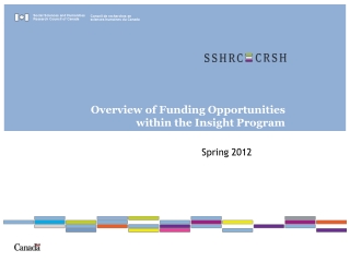 Overview of Funding Opportunities within the Insight Program