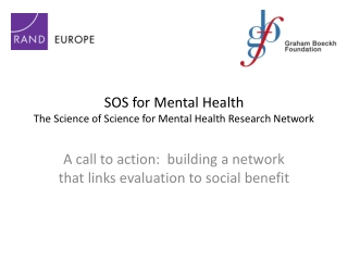 SOS for Mental Health  The Science of Science for Mental Health Research Network