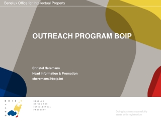 OUTREACH PROGRAM BOIP