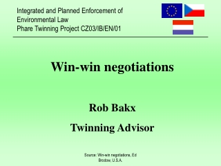 Rob Bakx Twinning Advisor