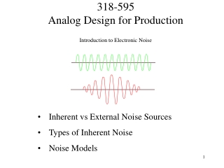 Introduction to Electronic Noise