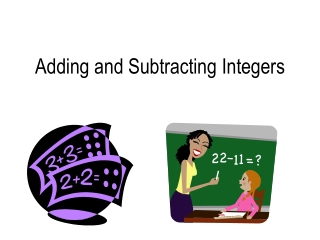 Adding and Subtracting Integers