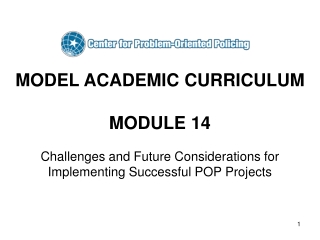 MODEL ACADEMIC CURRICULUM MODULE 14