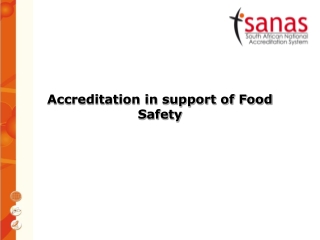 Accreditation in support of Food Safety