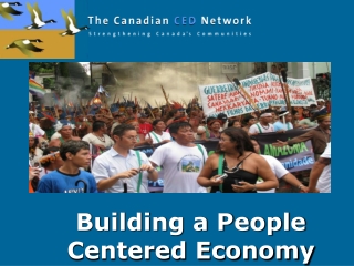 Building a People Centered Economy