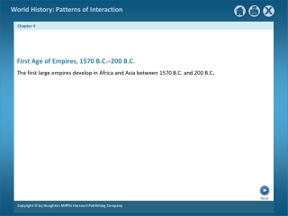 First Age of Empires, 1570 B.C.–200 B.C.