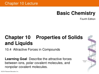 Chapter 10    Properties of Solids and Liquids